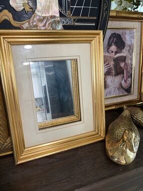 Gold Double-Frame Rectangular picture frame 5 x7